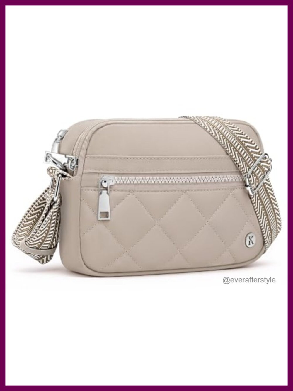 Anti-Theft Crossbody Bag RFID Small Travel Purse Nylon Water-Resistant